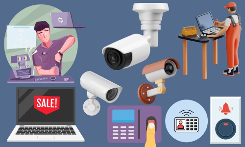 CCTV Installation and Laptop repair in Dwarka (Mahavir enclave)